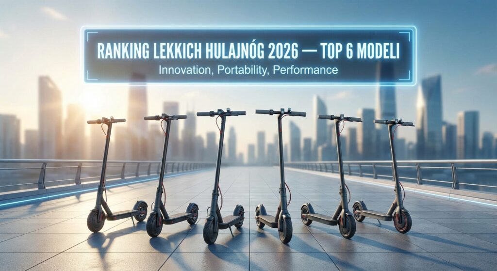 Ranking lekkich hulajnóg 2026 — top 6 modeli